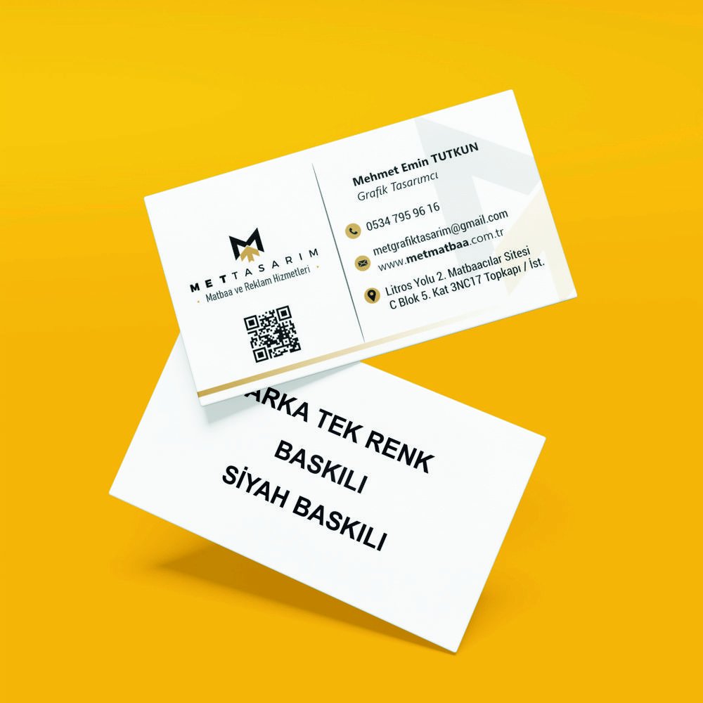 Çift Yüz Baskılı Kartvizit  ( NKA )